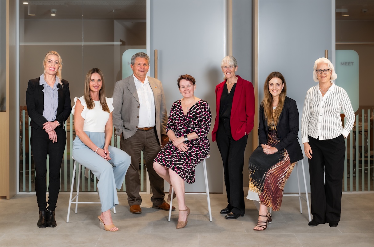 The Board of Professional Engineers of Queensland (from left to right) - Emma Eriksson, Elected RPEQ Representative; John Anderson, Community Representative; Suzanne Burow, Chairperson and Engineers Australia Representative; Maureen Hassall, Deputy Chairperson and Academic Representative; Kirsty Smith, Legal Representative and Loren Hickey, Building and Construction Industry Representative