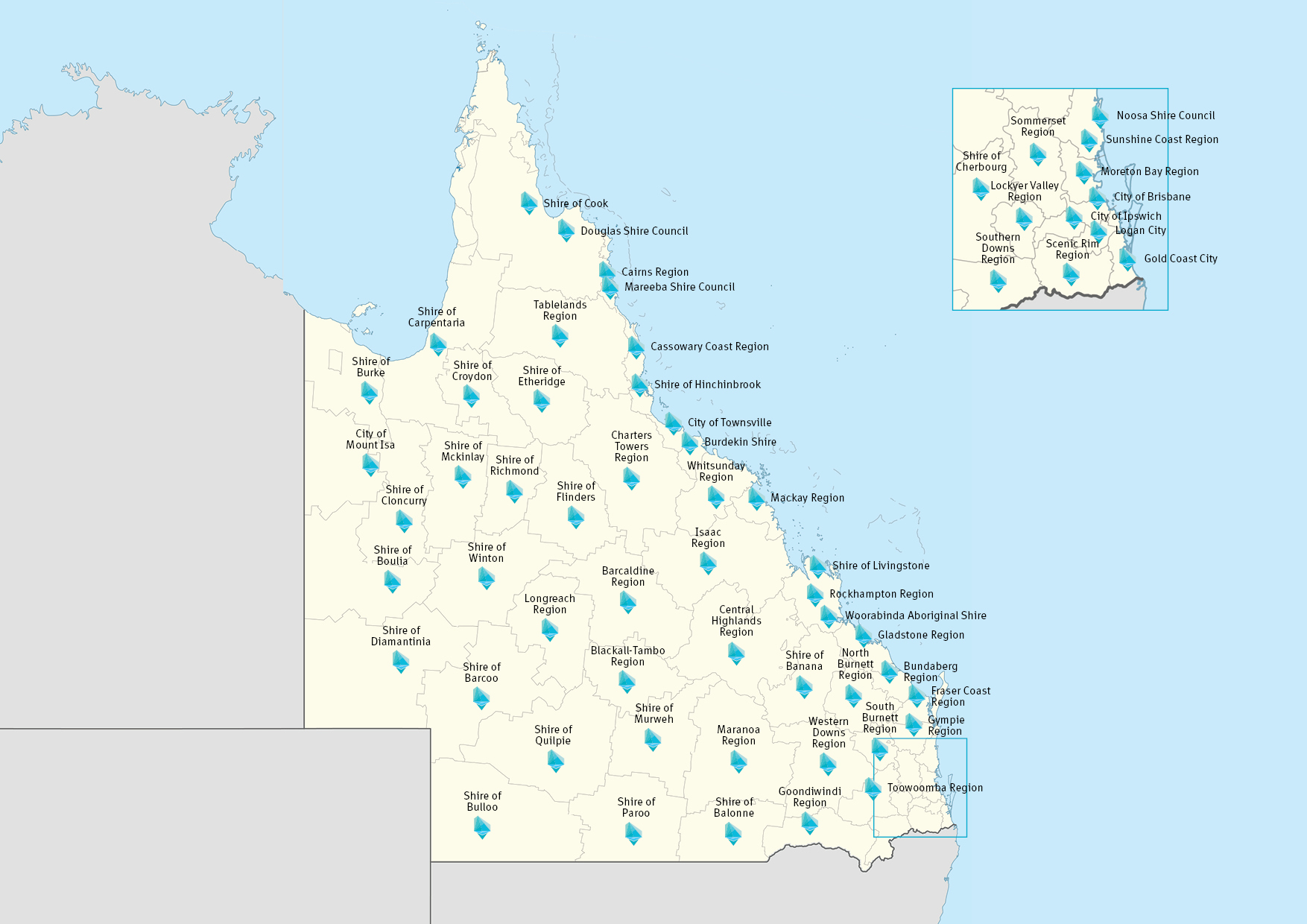 Queensland councils engaged by BPEQ